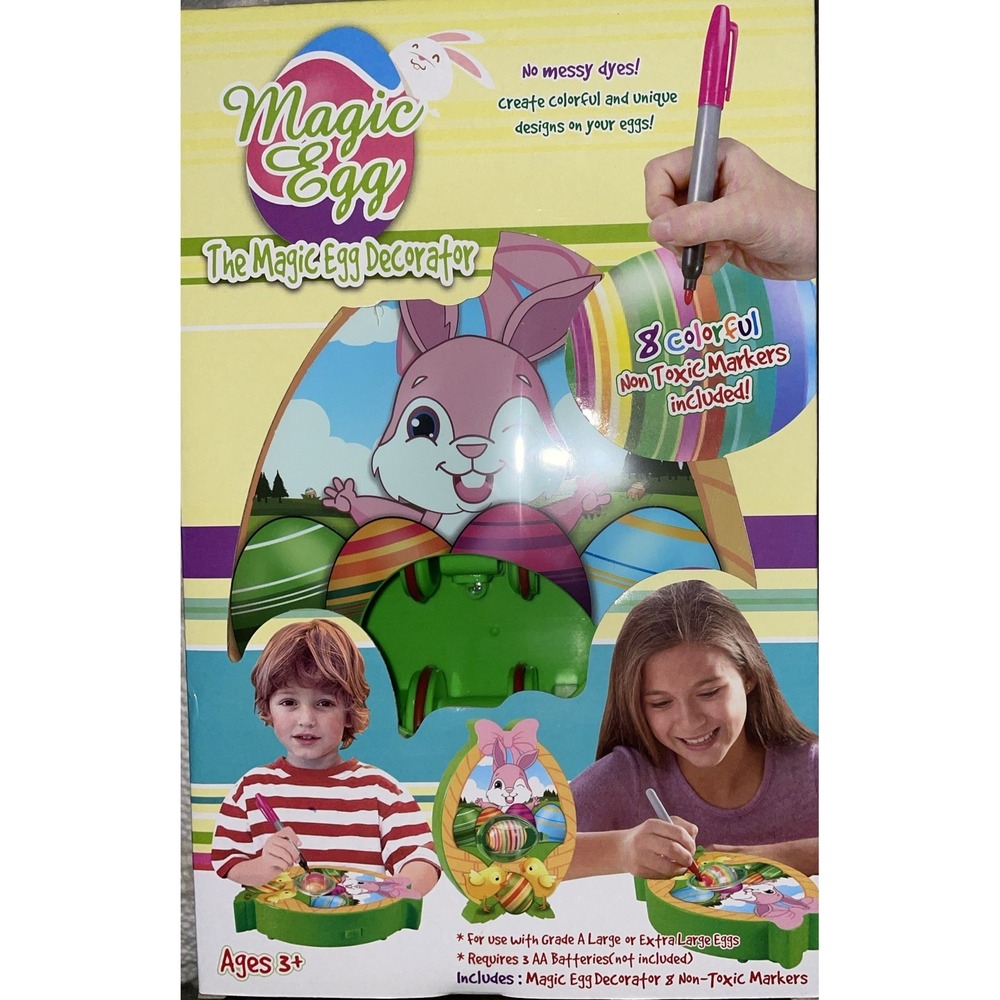 The Egg Magic Egg Easter Egg Decorator, Includes 8 Colorful Markers Easter